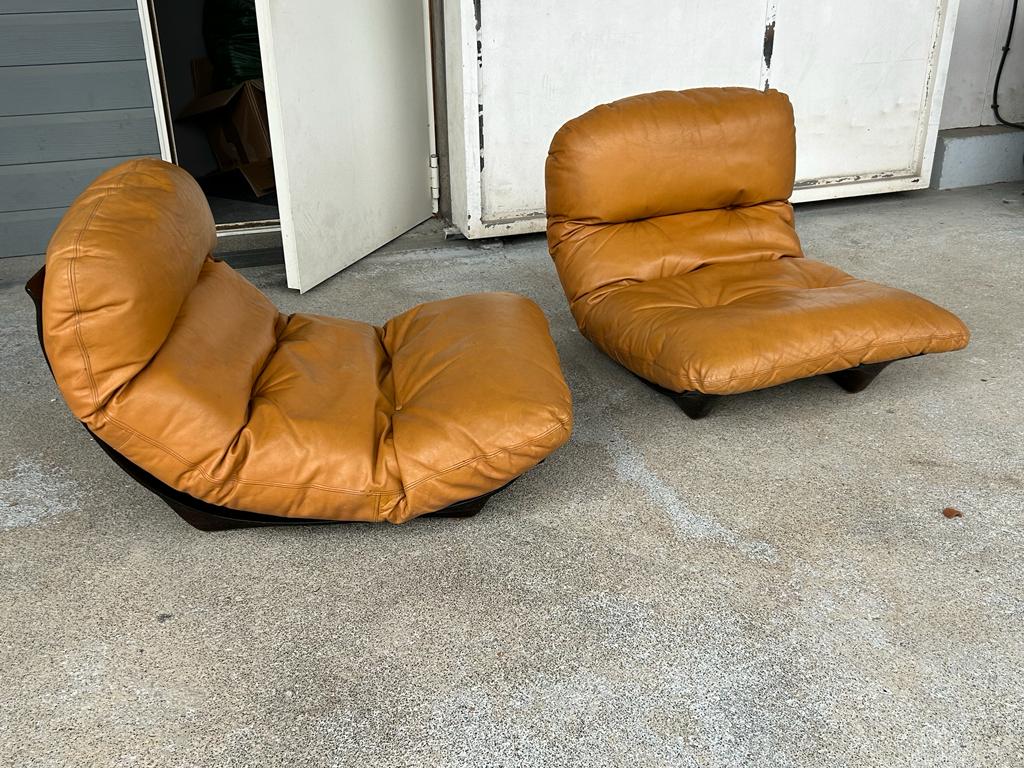 Paire de Fauteuils Marsala par Michel Ducaroy pour Ligne  Roset 1971