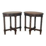 Louis XIII style side tables/end tables