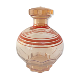 Old pink and red edict carafe