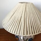 Ceramic lamp and its recycled cotton lampshade