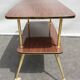Rolling service 1960 two trays Formica mahogany