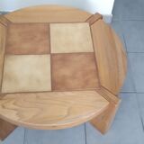 Solid elm coffee table 1970