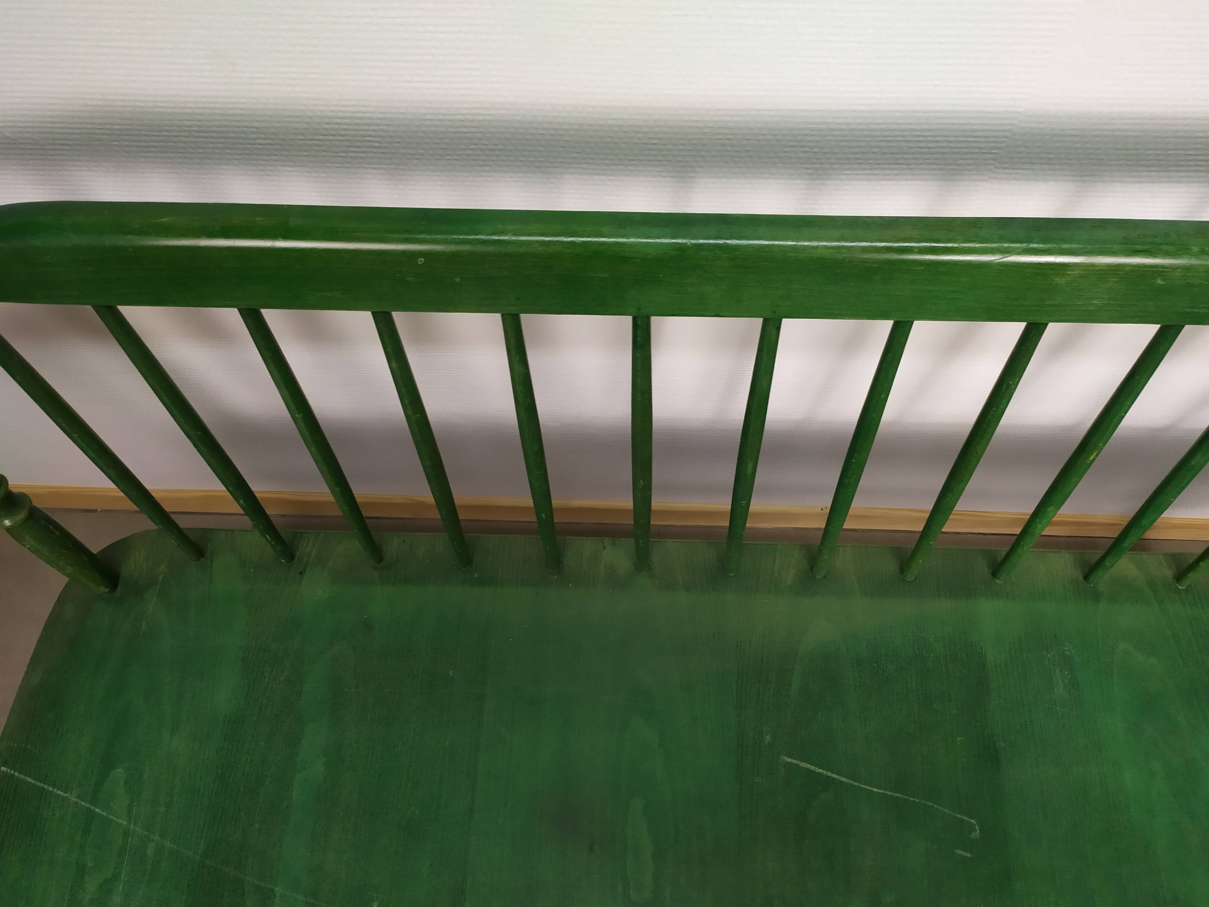 Former wooden bistro bench