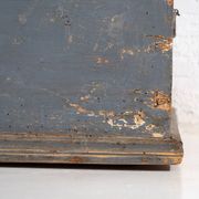 Petite malle bleue ancienne (c.1920) #35