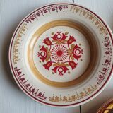 5 handmade ceramic plates Romania slavic bohemian birds table or wall