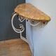 Steel and marble console