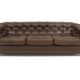 Vintage "Chesterfield" leather sofa, Sweden, 1970s