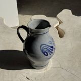 Large blue West Germany pitcher