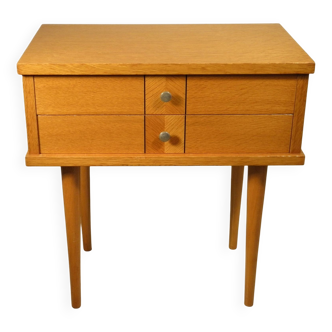Two-drawer bedside table 1960