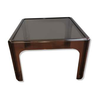 Smoked plastic coffee table
