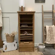 oak curtain furniture / filing cabinet