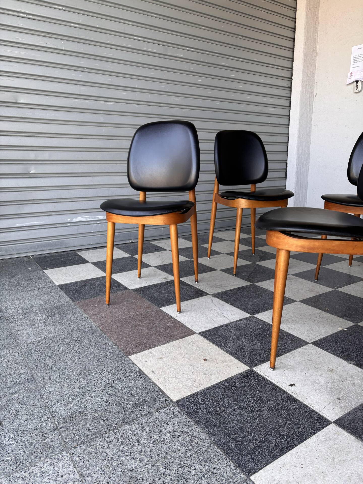 Set of 6 Pegase Baumann chairs