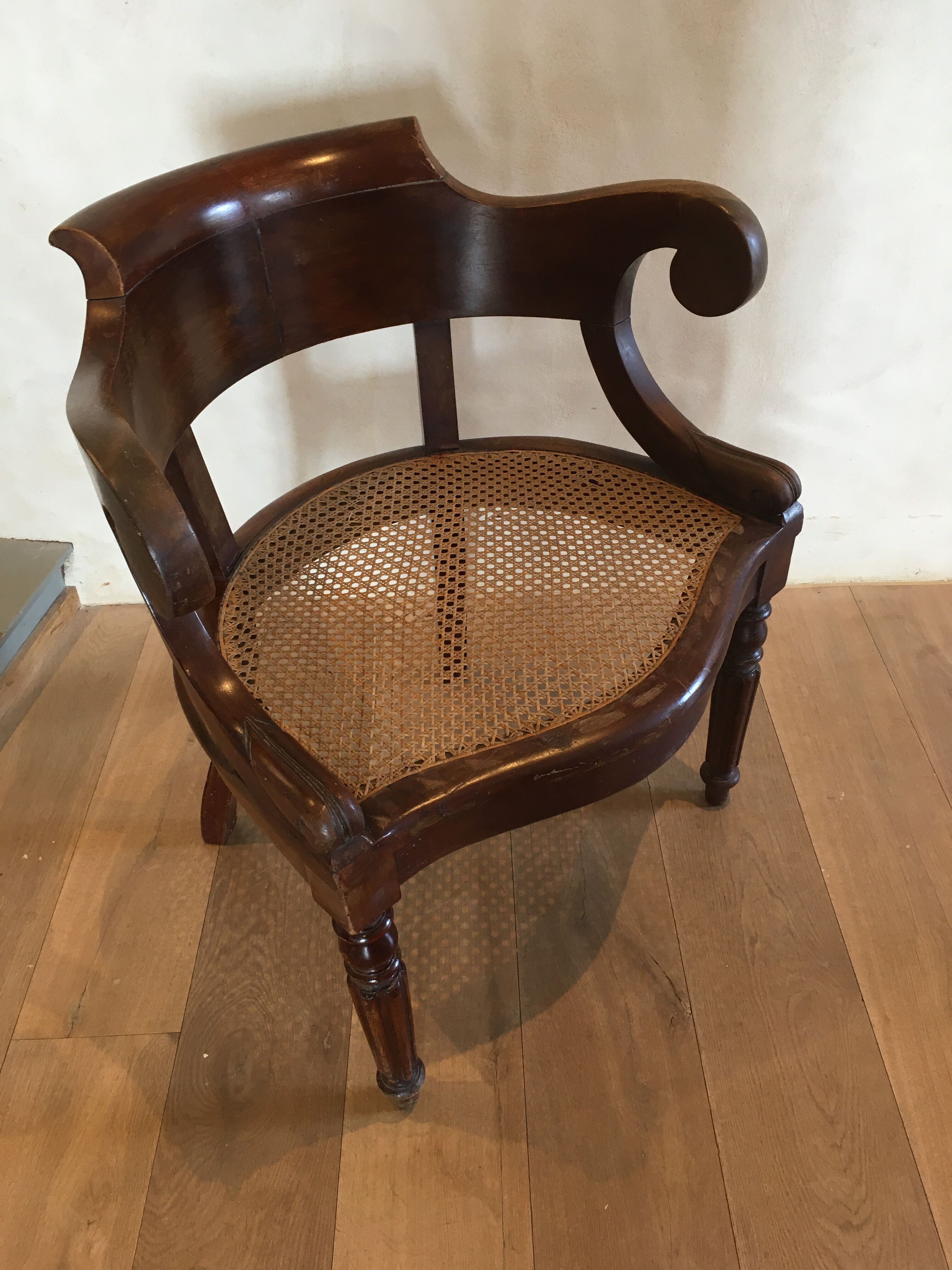 Louis Philippe office chair. Nineteenth century.