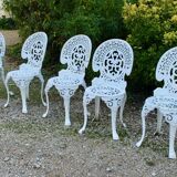 Garden chairs cast aluminum