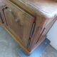 Showcase library with two sections in solid oak.