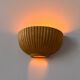 Pair of vintage beige ceramic wall lights, France, 1970.
