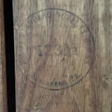 Ancienne luge américaine en bois vintage