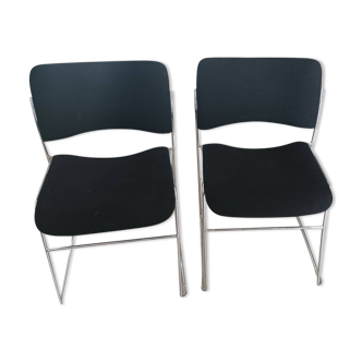 Lot de 2 chaises seid international vintage