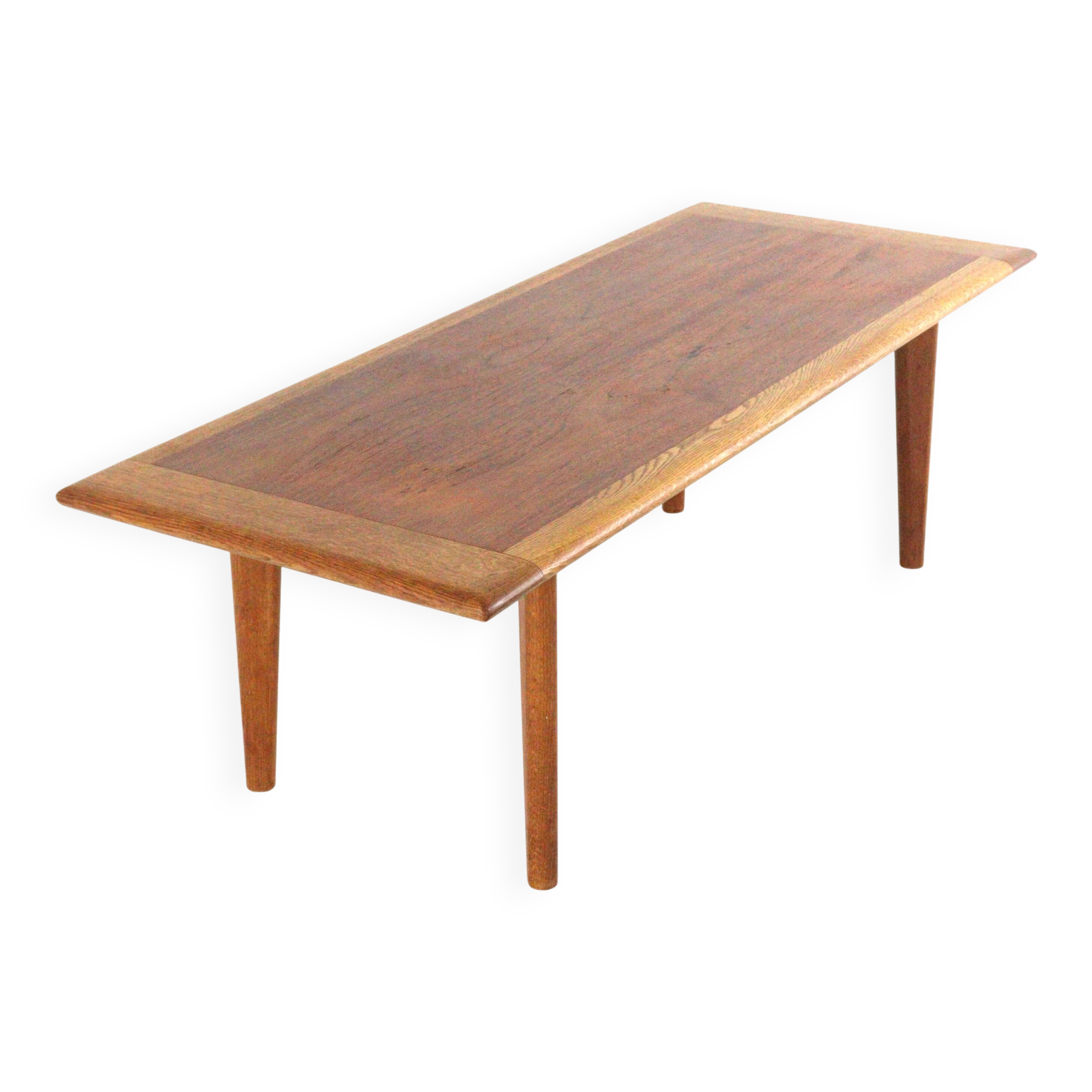 Teak with oak coffee table - mid century modern - vintage