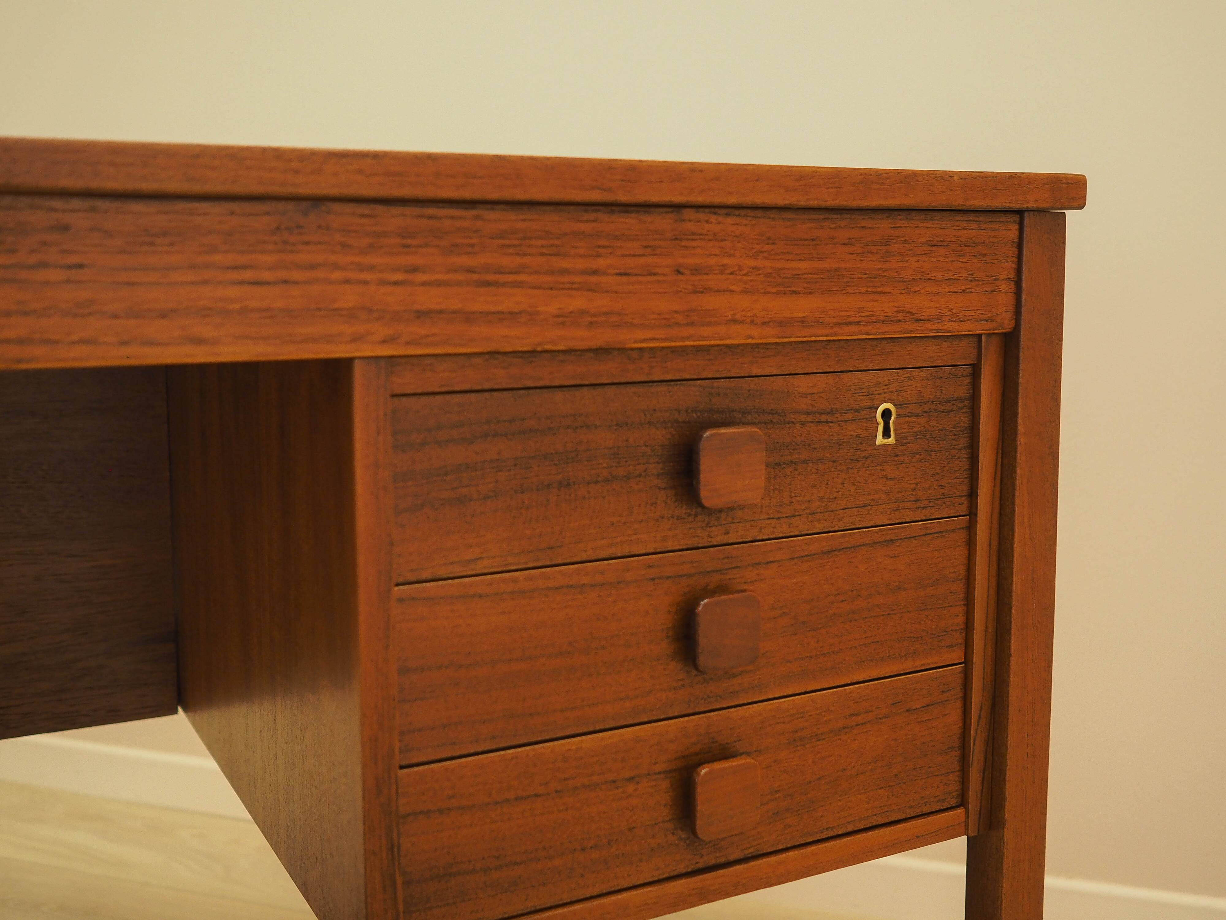 Teak desk with drawers, Denmark, 1960s