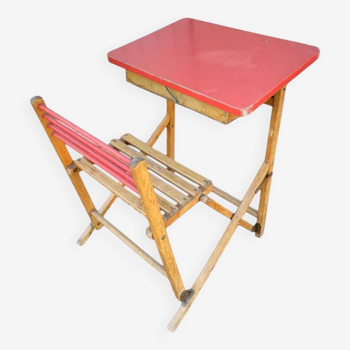 Plideal folding school desk, 1960s