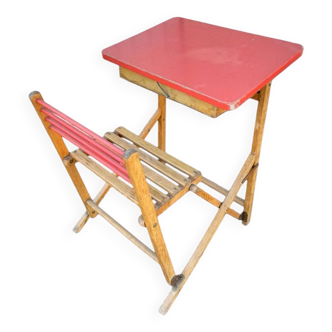 Plideal folding school desk, 1960s