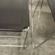 Set of 3 minimalist X line chairs by Niels Jorgen Haugesen.