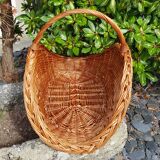 Wicker wood basket