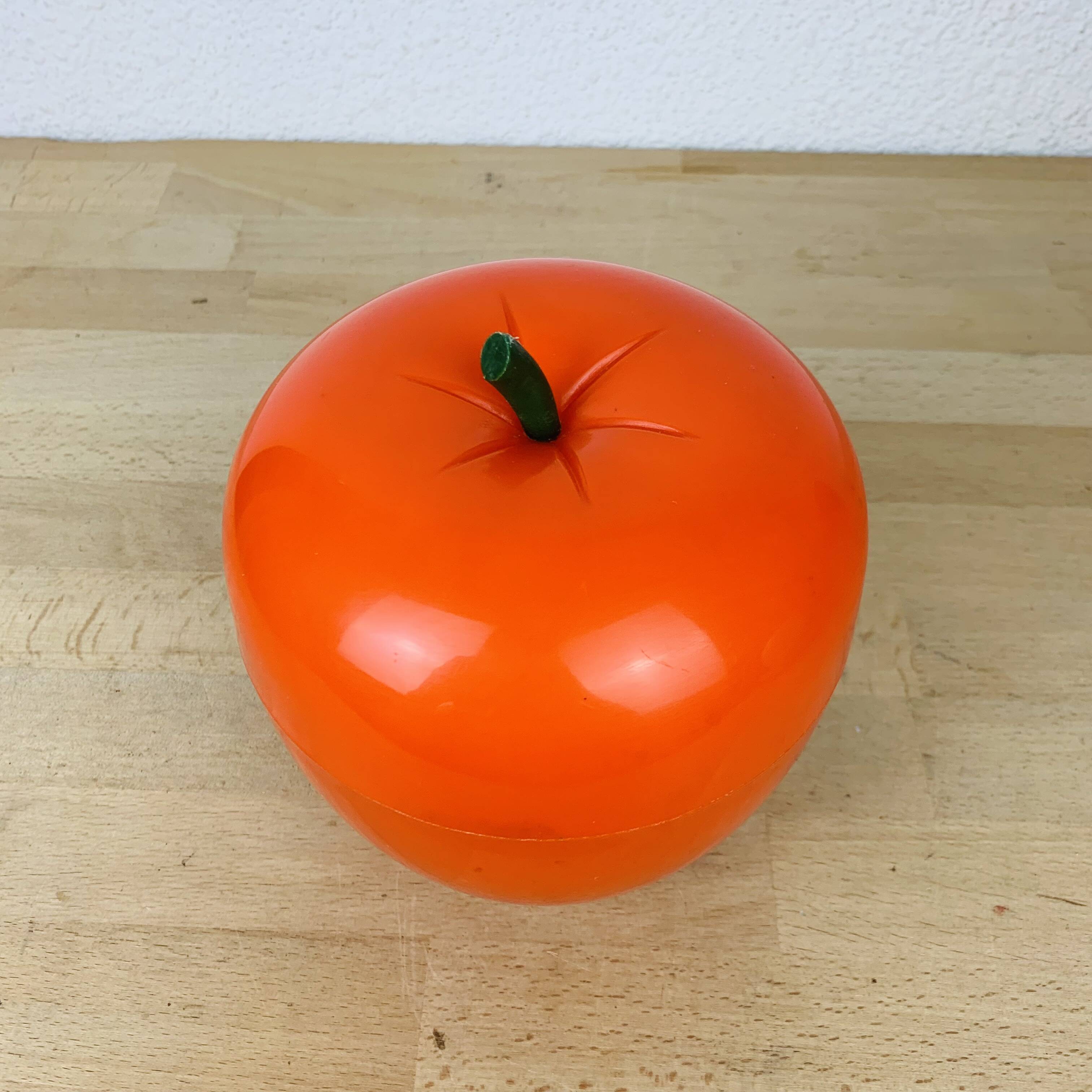 Seau à glace pomme orange vintage