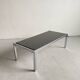 Vintage 1970s Modernist Coffee Table, Chrome and Granite