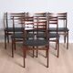 Set of 6 rosewood chairs, Denmark, 1960s