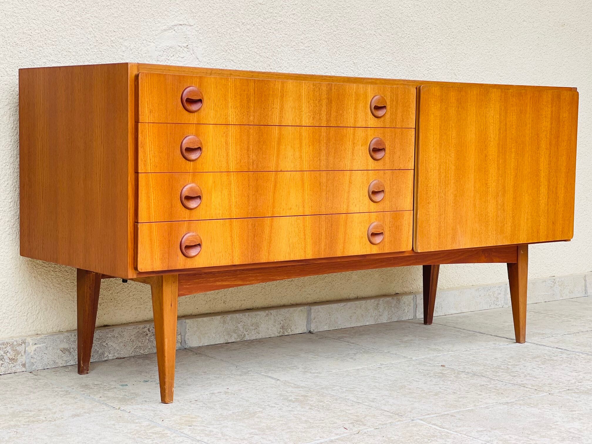 Scandinavian teak row
