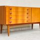Scandinavian teak row