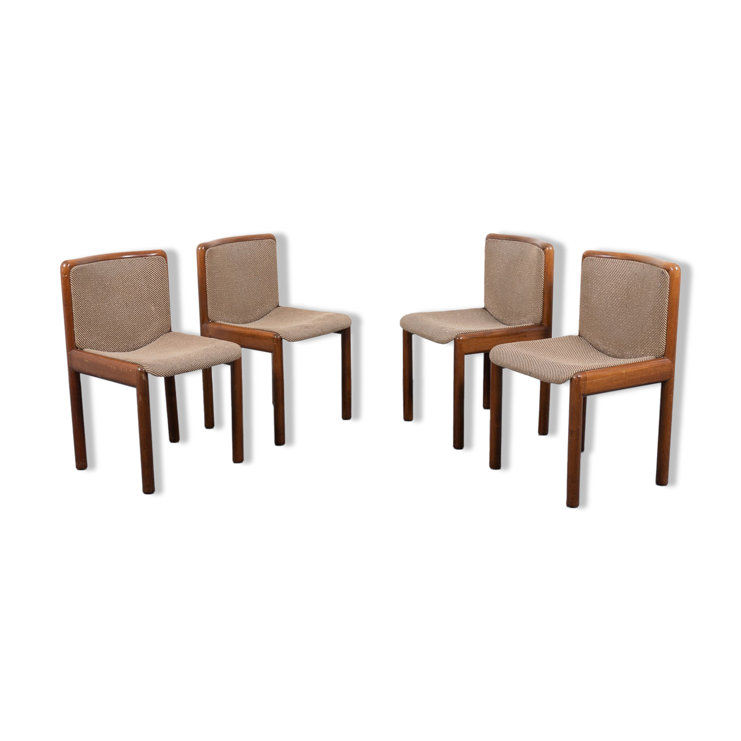 Set of 4 vintage Italian chairs 1970