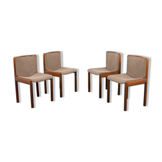 Set of 4 vintage Italian chairs 1970