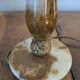 Lampe vintage en onyx et laiton