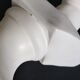 Buste de Hermès en plâtre blanc