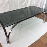 Vintage glass coffee table