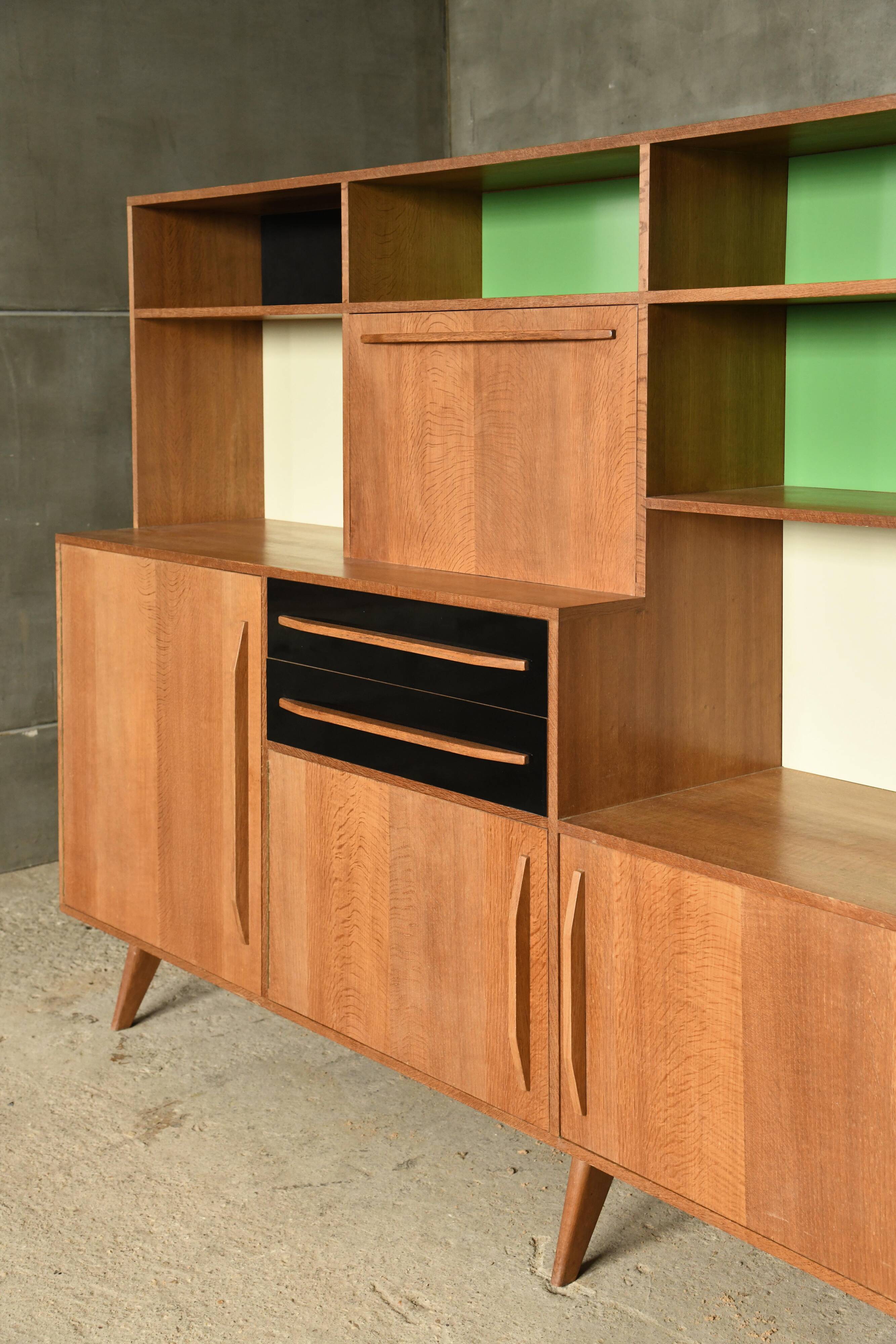 Oak high sideboard