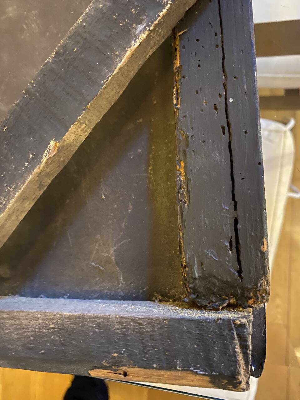 Old painting, portrait of Louis Vallez (1807-1857), 19th century