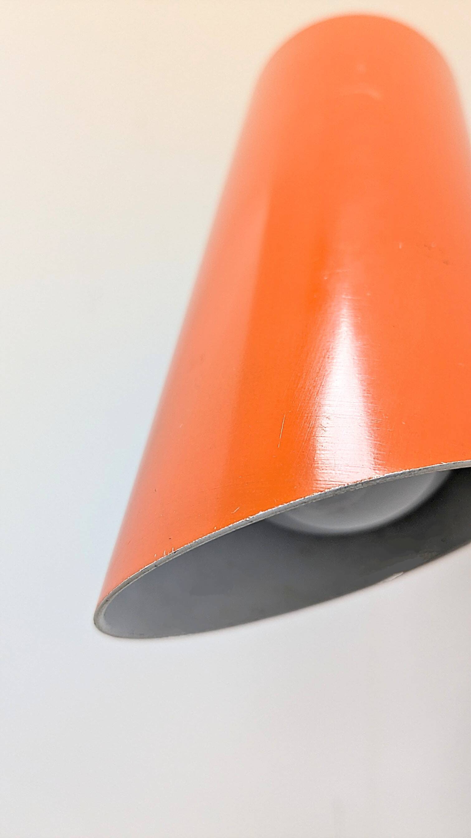 2 orange wall lights from the 70s