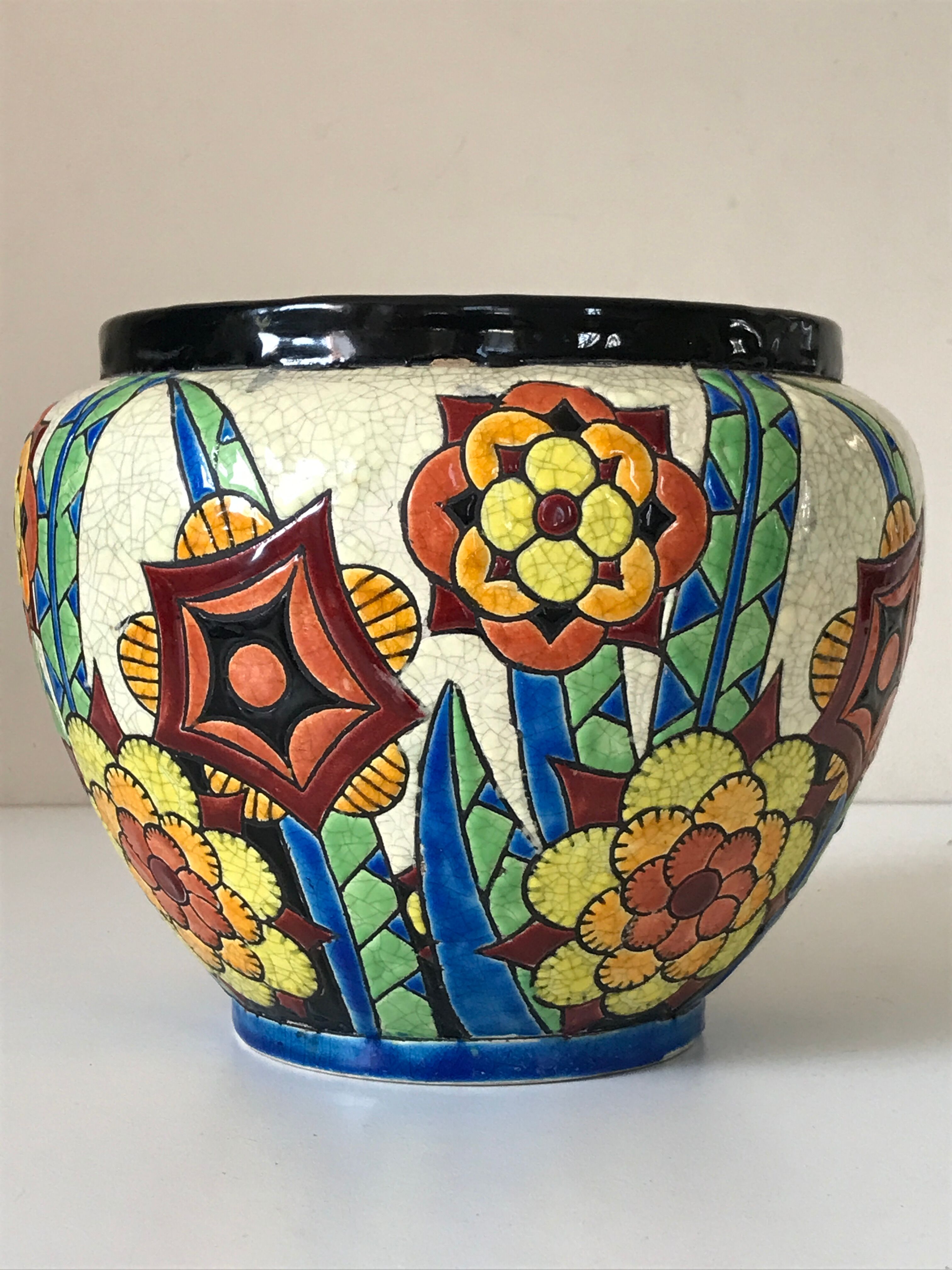 Pot cover Keramis d1316 art deco