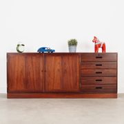 Enfilade en palissandre, design danois, années 1970, designer : Kai Winding