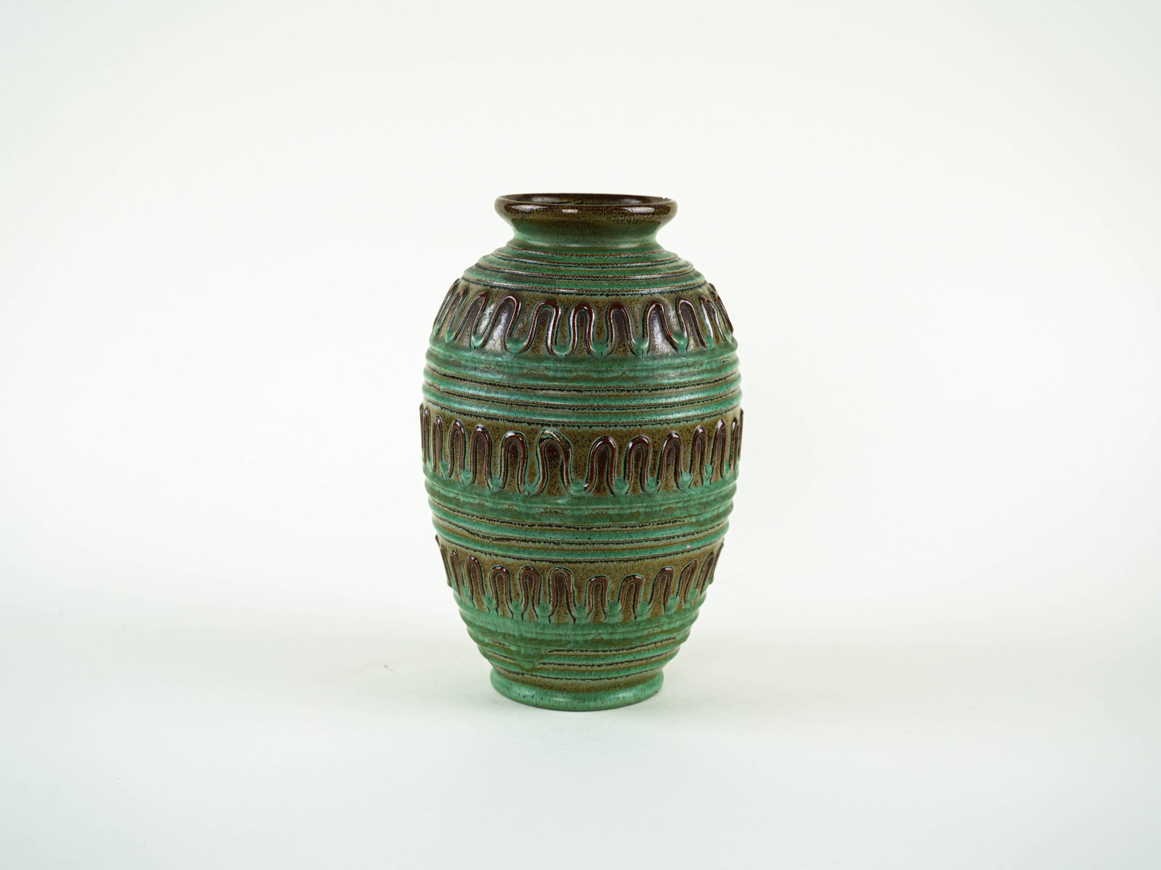 Ceramic vase, German design, 1970s, made in West Germany