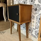 Sienna wooden bedside table in Scandinavian style