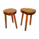 Pair of brutalist stools