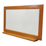 Mahogany-framed mirror, Italian design, 1970s, production: Italy