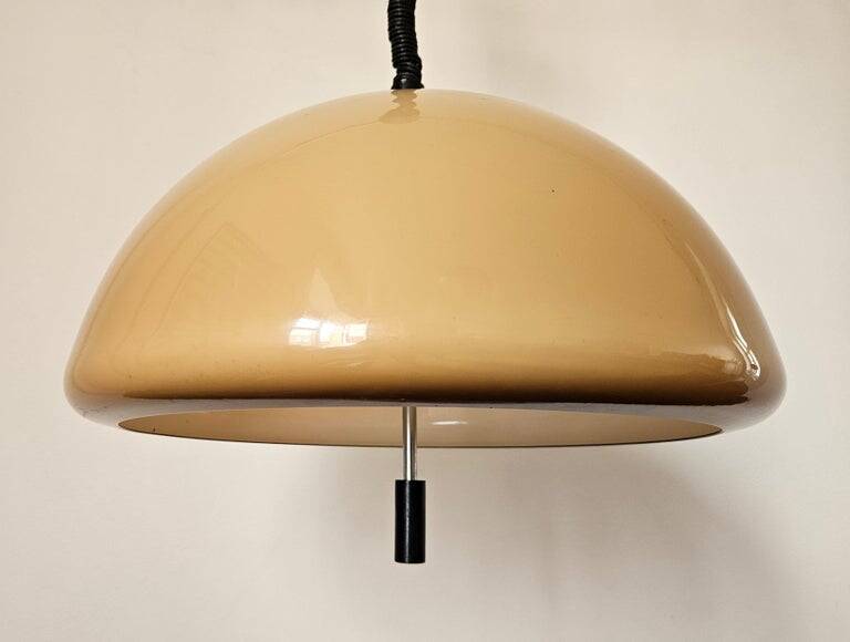 Midcentury Rare Pendant Guzzini, Luigi Massoni, Italy, 1970s