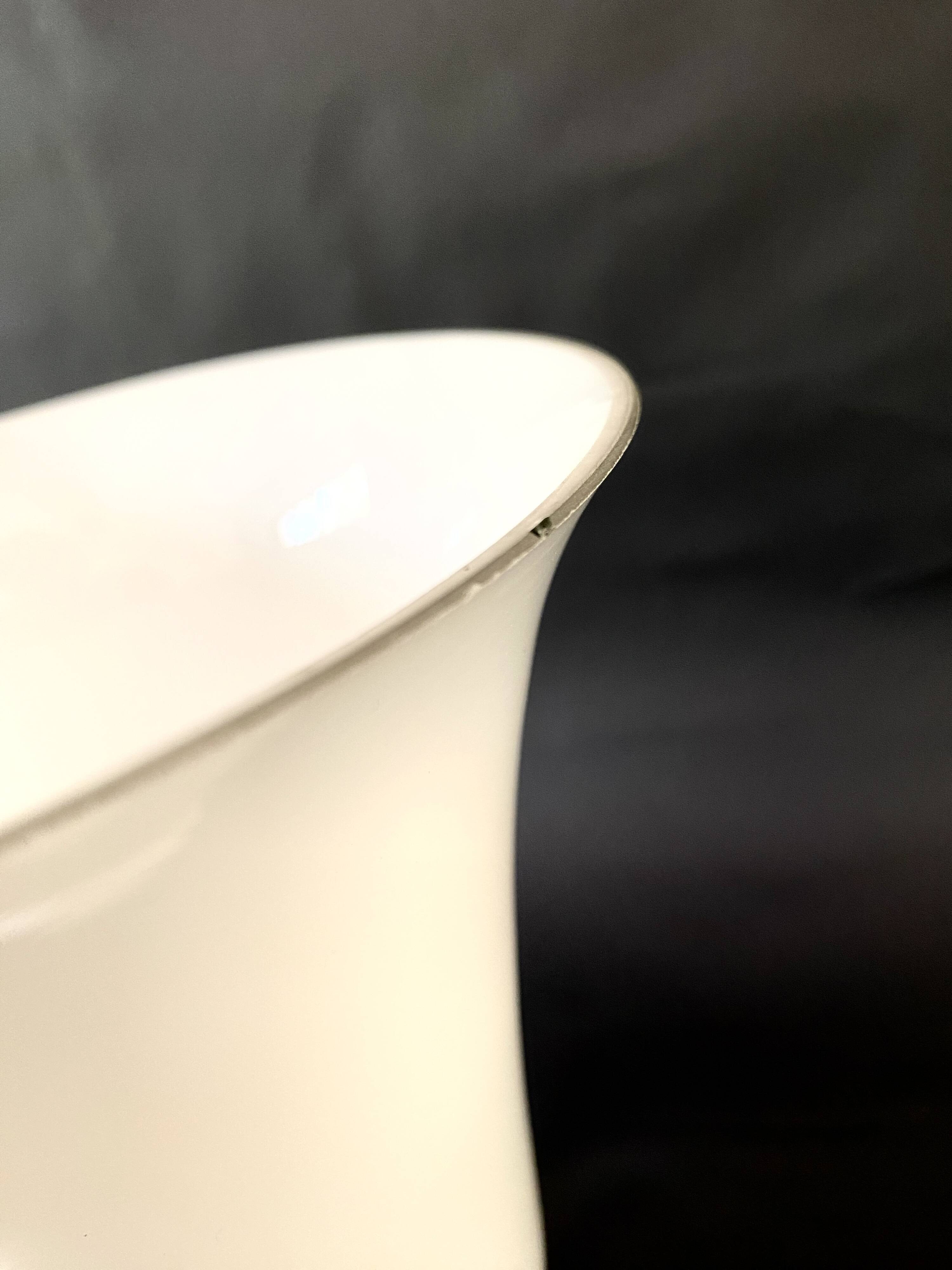 Lamoe tulipe en opaline, câble tissu neuf