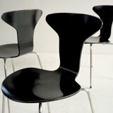Ensemble de 3 chaises 31105 Arne Jacobsen 1er édition